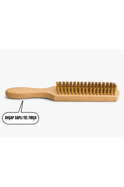 MY VİNTAGE Wire Brush with Wooden Handle – Grill, Bbq and Toaster Cleaning Brush