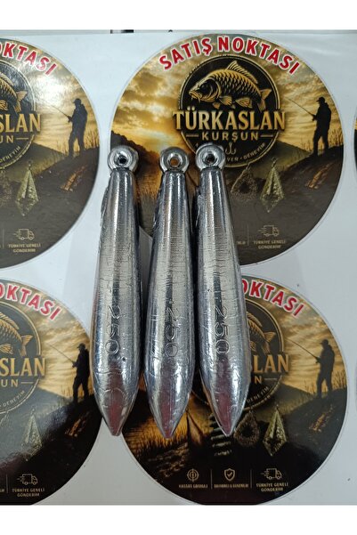 Türkaslann 250 gram iskandil oltaKurşunu üçlü paket 3 x 250 gram toplam 750 gram