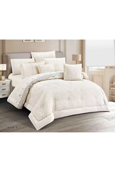BIET ALMAFROSHAT Wedding Bridal Set for Bed Including a Quilt and a 8-Piece B...