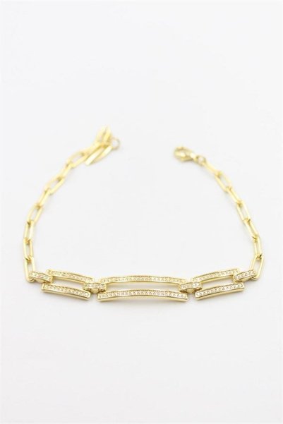 Ethab Ticaret Glb-Stl41414 Stone Bracelet - Gold