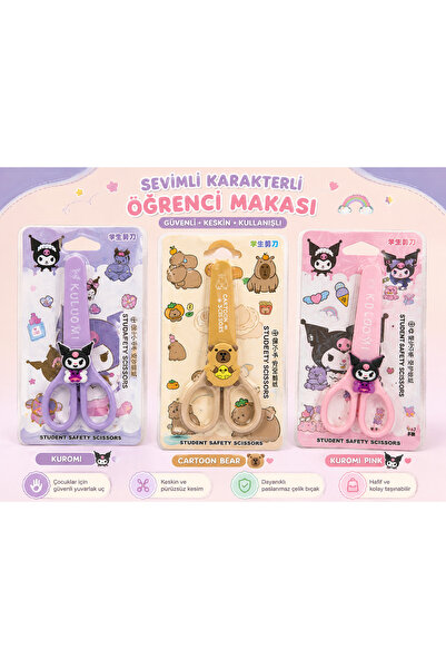 WF Sevimli Karakterli Öğrenci Makası