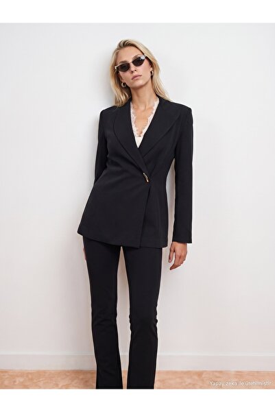 Dilvin 60814 Gold Düğmeli Blazer