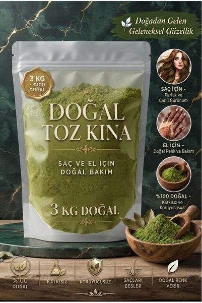 LİSYANTUS HOME Doğal Toz Kına 3 Kg