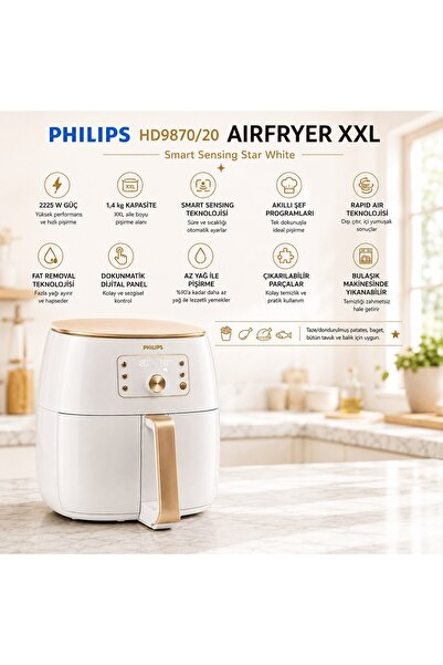 Philips Hd9870/20 Airfryer Smart Sensing Star White