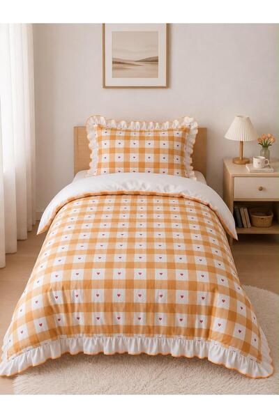 DB DANLA BALDİ Home Collection Σετ Παπλωματοθήκης ΜΟΝΟΚΑΡΕΙΑΚΟ Βαμβακερό Καρό...