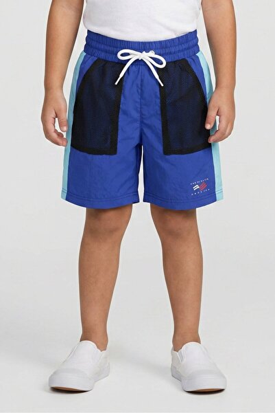 Perry Ellis Kids Boy Brand Logo Basic Shorts, Blue
