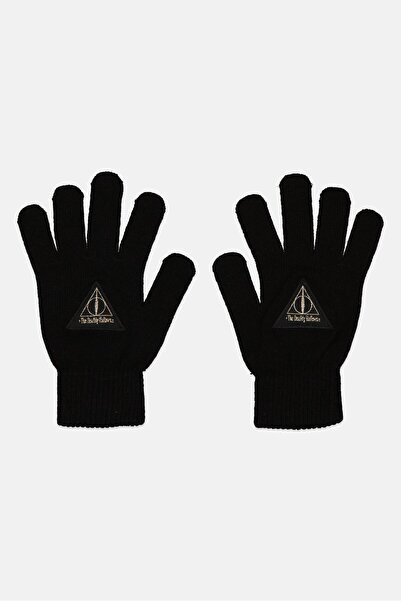 Sinsay Harry Potter x Women Embroidered Gloves, Black