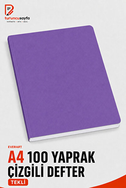 everart A4 100 Yaprak Çizgili Telsiz Defter Tekli