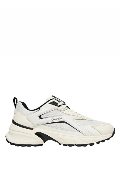 Calvin Klein Women's White Sneakers HIKE RUN CKSTRIPE MESH