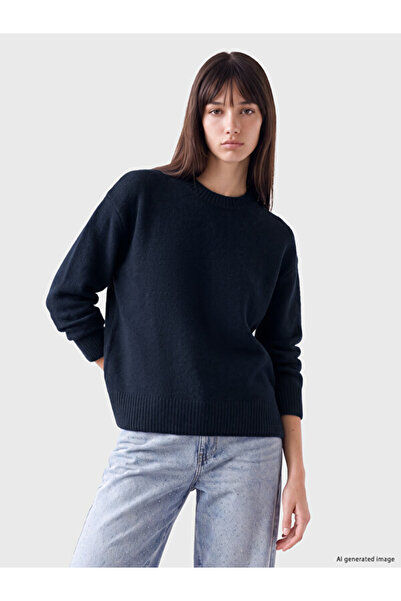 LC Waikiki Crew Neck Oversize Women's Knitwear Sweater