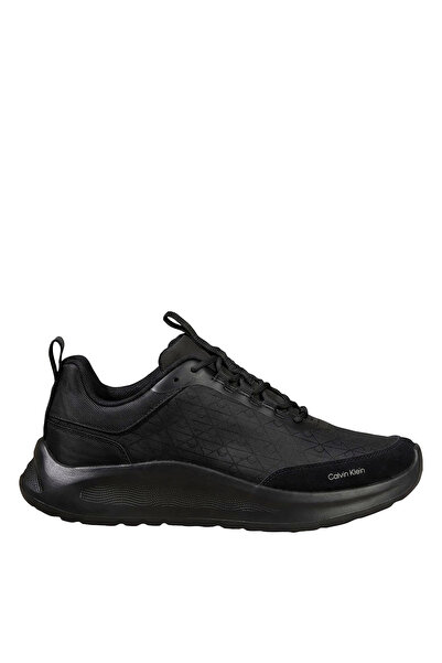 Calvin Klein Men's Black Sneakers LIGHT EVA RUNN LACEUP AOP