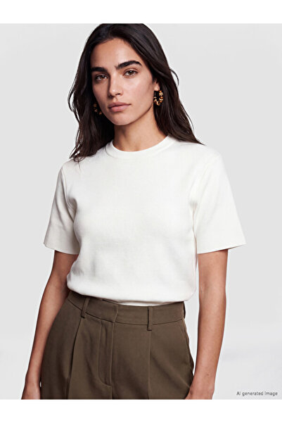 LC Waikiki Women's Short Sleeve Knitwear Sweater