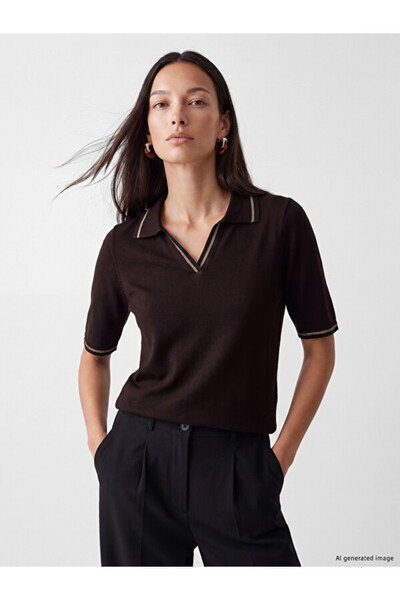 LC Waikiki Polo Collar Women's Knitwear Sweater