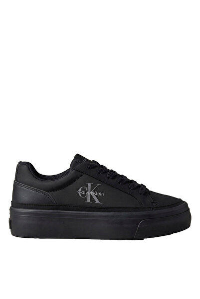 Calvin Klein Black Women's Sneakers VULC FLATF LACEUP NY-SU