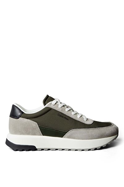 Calvin Klein Men's Khaki Sneakers LOW TOP LACE UP REPREVE MIX
