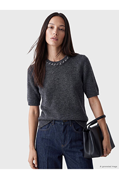 LC Waikiki Stoned Wool Blend Women's Knitwear Sweater