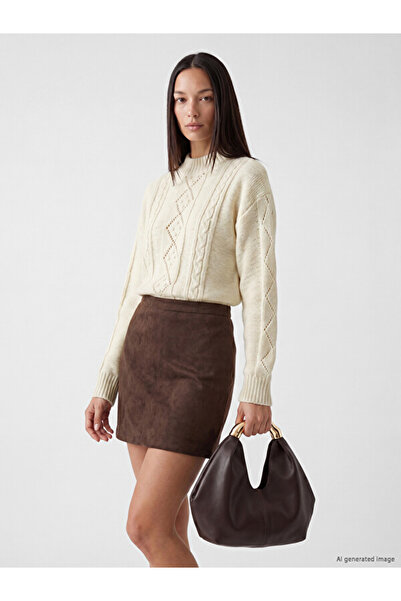 LC Waikiki Crew Neck Self-Patterned Women's Knitwear Sweater