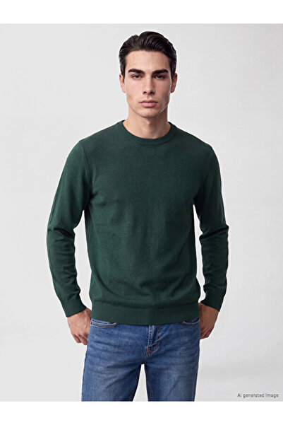 LC Waikiki Rmz Gi̇yi̇m Farkiyla Zero Roba Collar Men's Knitwear Sweater