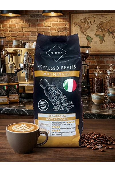 Rioba Platinum Yeni Seri %100 Arabica Çekirdek Kahve 1 kg - Aromatico ( The G...