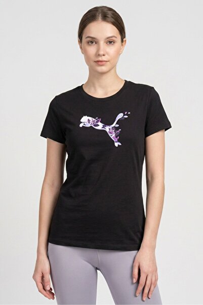 Puma Women Sportswear Fit Short Sleeve Outdoor T-Shirt, Black