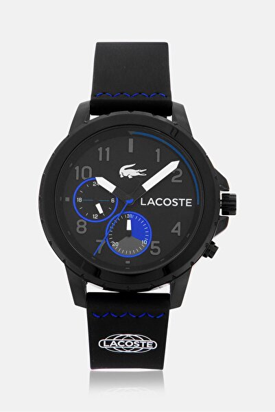 Lacoste Men 2011206 Chronograph Quartz Watches 44 mm, Black