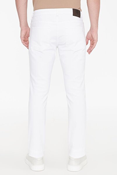 ALTINYILDIZ CLASSICS Erkek Beyaz 360 Derece Her Yöne Esneyen Rahat Slim Fit Pantolon