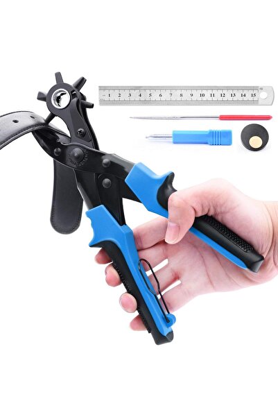 Generic Brand Perforator de curele, clește perforator de piele, perforator ti...