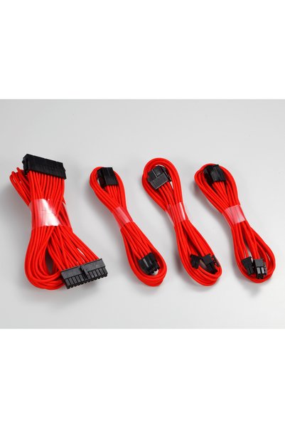 Phanteks Extension Kablo Kiti Pack_24P/8P/8V/8V, 500mm Length - Kırmızı