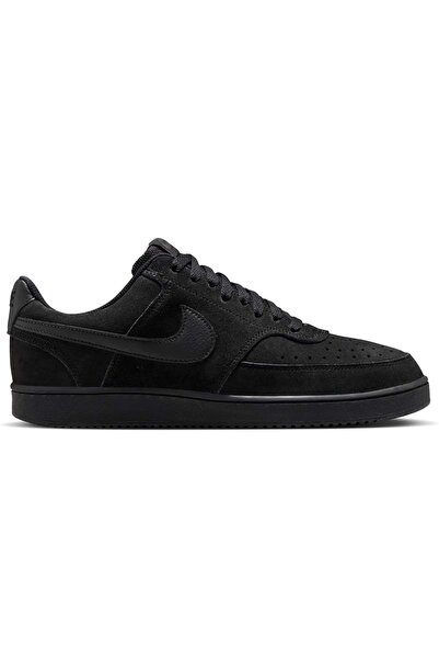 Nike Court Vision Low Süede Premium IQ9749 Sneaker Unisex Spor Ayakkabı SİYAH