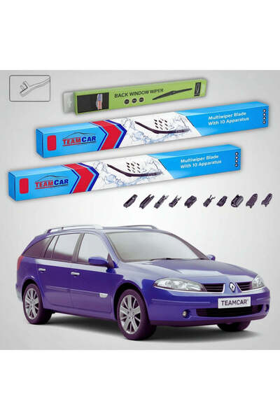 TEAMCAR Wipers Renault Laguna II Grandtour Break 2001-2007 | Front and Rear S...