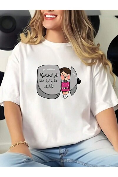 Little YELLOW Duck تي شيرت نسائي بأكمام قصيرة من القطن النقي الممشط بوزن 180 ...