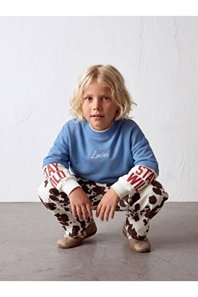 Erkek Çocuk Sweatshirt Kamuflaj Balloon Jean Takım