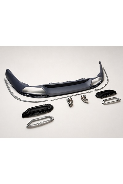 MAP Auto Teile VW PASSAT B8 - B8,5 2015-2024 R-LİNE ARKA DİFÜZÖR SETİ