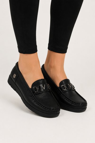 Jagulep Wedge Heel Women's Casual Shoes Black