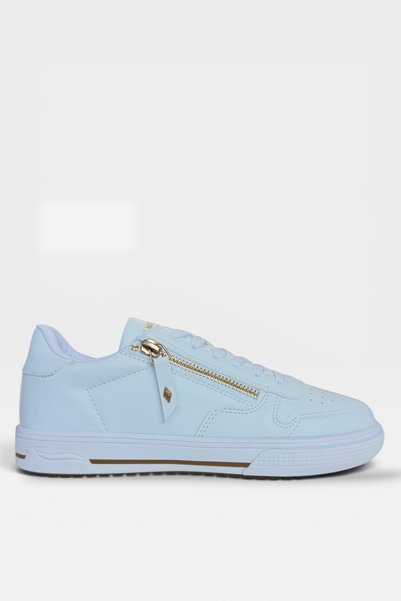 Jagulep Orthopedic Sole Side Zipper Women's Sneaker Shoes White