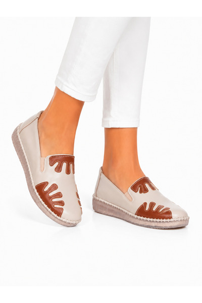 Jagulep Orthopedic Transparent Sole Women's Casual Shoes Beige