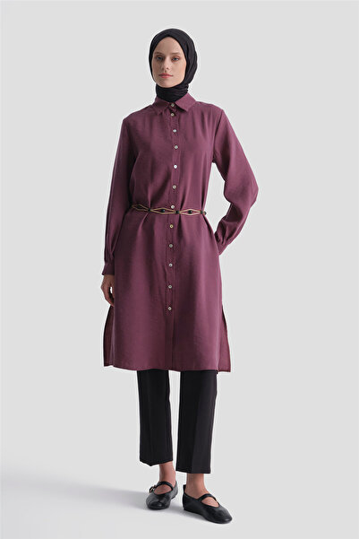 Armine Modal Blend Long Tunic Plum