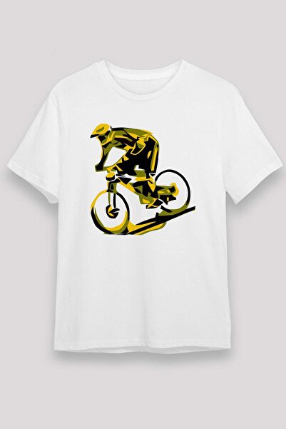 Darkhane تي شيرت أبيض للجنسين من Bicycle