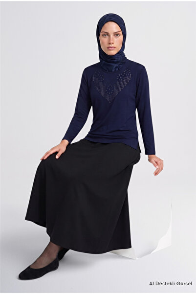 Armine الأزرق الداكن بتمشيط القطن