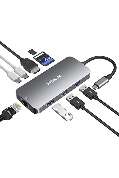 Mokin محولات USB C لأجهزة MacBook Pro/Air، دونجل ماك مع 3 منافذ USB، محول USB...