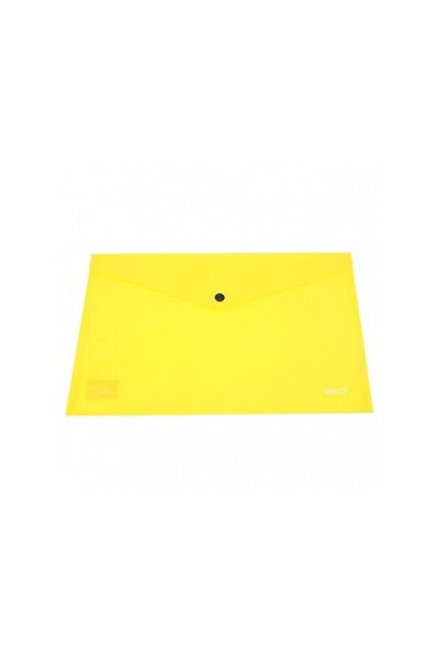 daço Envelope-style folder with flap, A4 format, yellow plastic