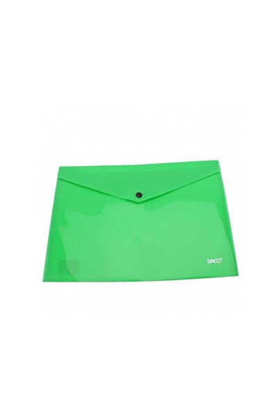 daço Envelope-style folder with flap, A4 format, light green plastic