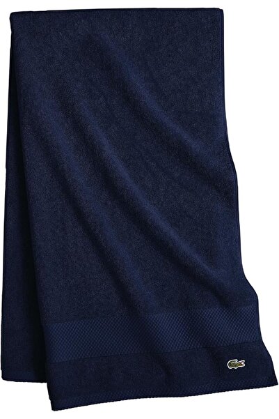 Lacoste Watch Lacoste Heritage Supima Cotton Bath Sheet, Navy, 35" x 70"