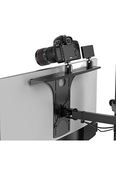 humancentric DSLR Monitor Camera Mount - Large, Black, Monitor Shelf for Desk...
