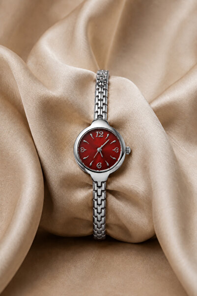 Reddington Women's Pinterest Model Silver Color Steel Cord Wristwatch