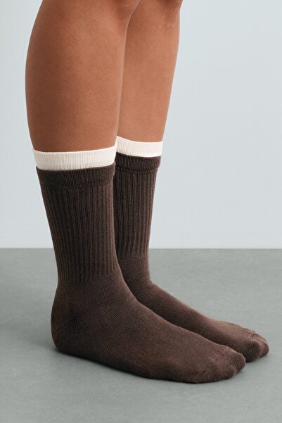 Oysho 2 pairs of cotton blend classic socks