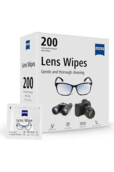 ZEISS مناديل تنظيف العدسات للنظارات والكاميرات والمناظير، معبأة بشكل فردي للا...