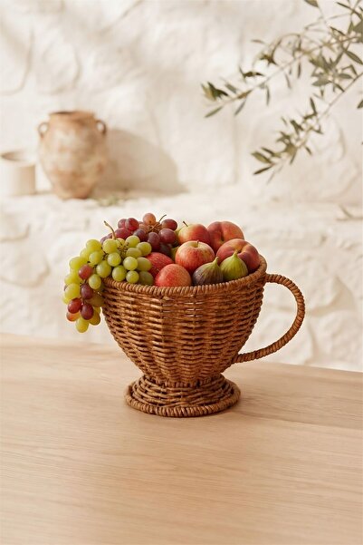 Bayev Rattan 9235 Cup Basket - Decorative Flower Pot Flower Holder Kitchen Ba...