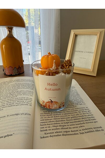Hello Autumn Balkabaklı Sonbahar Soya Wax Mum