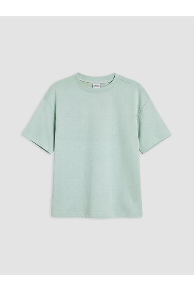 LC Waikiki Lcw Kids Green Striped Girls' Soft Touch Set
